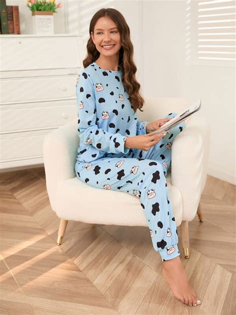 Schattig Spotprent Dames Pyjama Sets Shein Nederland