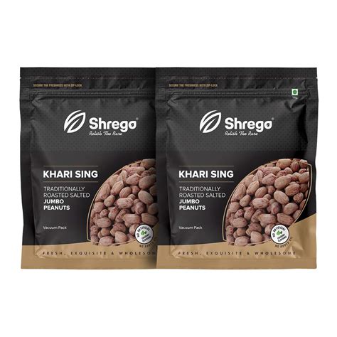 Shrego Peanut Plus Khari Sing Traditionally Roasted Salted Jumbo