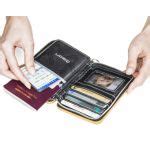 Gon Quilted Passport Portefeuille Rouge Porte Cartes Fr