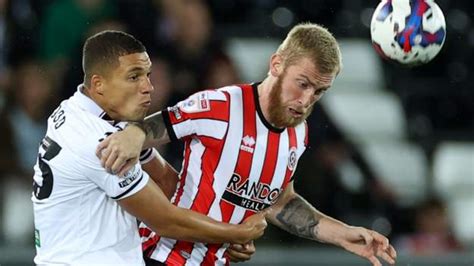 Swansea City 0 1 Sheffield United Reda Khadra Goal Gives Blades Late