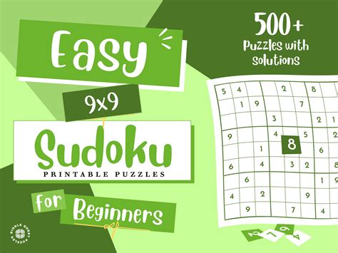 Sudoku Printable Puzzles 500 Easy Sudoku Puzzles With Solutions Download Easy Sudoku Puzzles Etsy