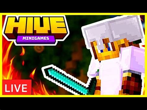 Minecraft Hive Live With Friends Skywars Treasure Wars Ctf Youtube