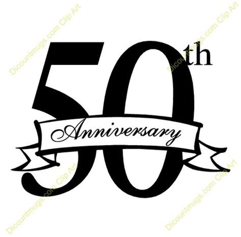 Download High Quality Anniversary Clipart 50th Transparent Png Images