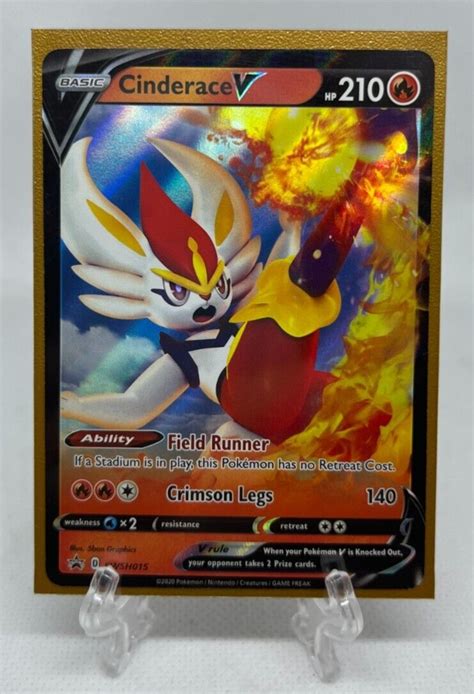 Pok Mon Tcg Cinderace V Swsh Black Star Promo Swsh Holo Promo Values