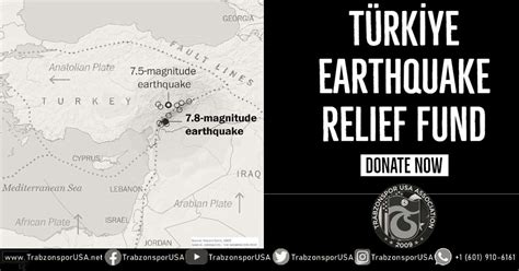 TÜRKİYE EARTHQUAKE RELIEF FUND | TRABZONSPOR USA | Trabzonspor USA