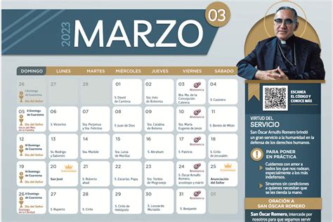 Calendario Marzo Para Imprimir Desde La Fe