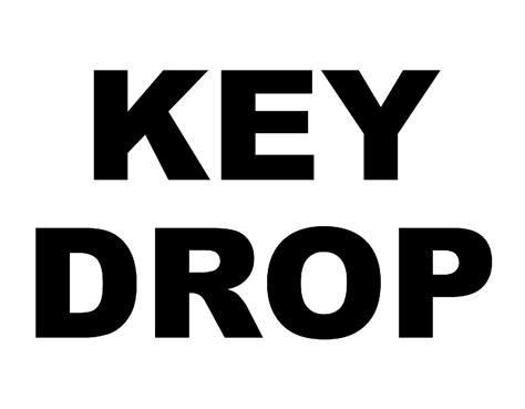 Key Drop Notice Sign Business Motel Hotel Air B B Guest House Self