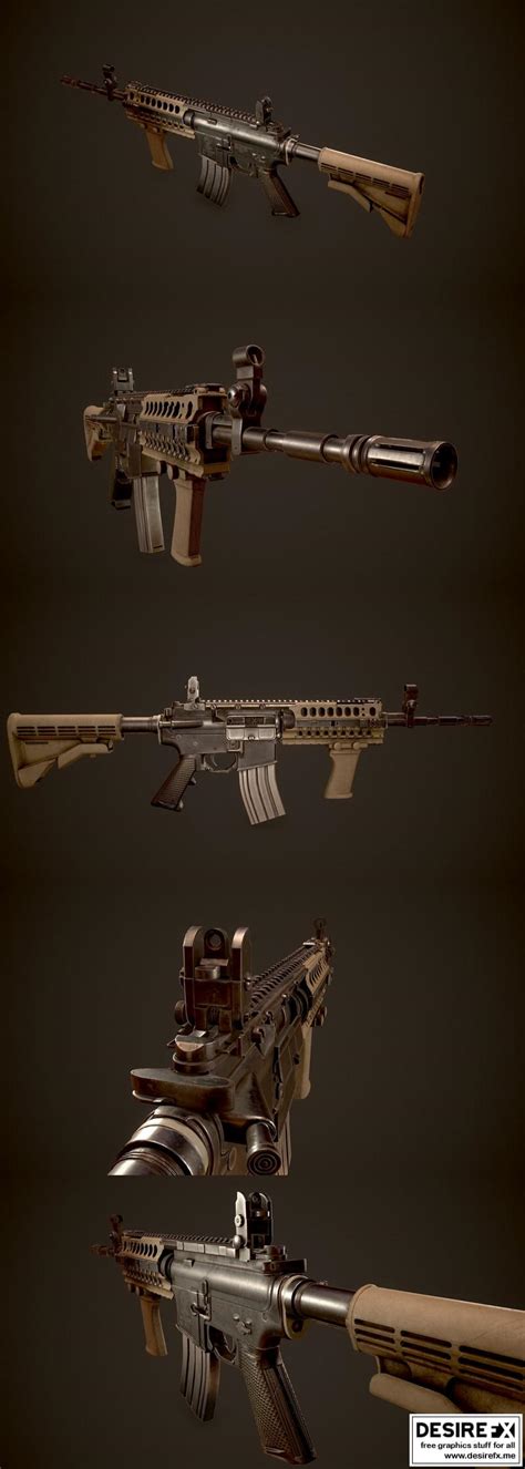 Desire FX 3d models | M4 Assault Rifle