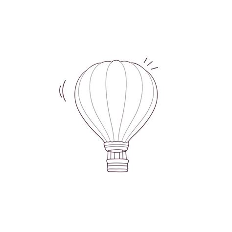 Premium Vector Hand Drawn Illustration Of Hot Air Ballon Icon Doodle