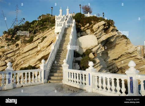 Viewing platform, balcony of the Mediterranean, Benidorm, Costa Blanca ...