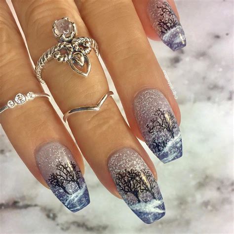 Ongle En Gel Hiver Les Couleurs Et Les Motifs Privil Gier Cette Ann E