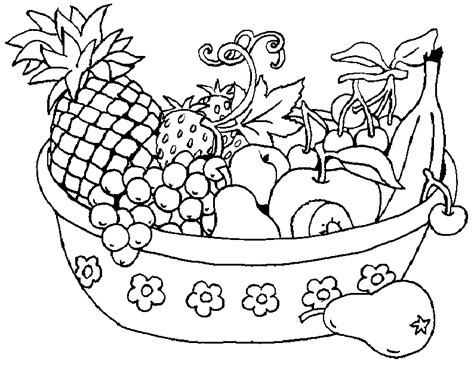 Desenhos De Cestas Frutas Para Colorir Formando Alunos