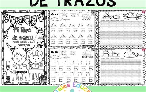 Libro De Trazos Para Trazar Las Letras Del Abecedario Material Fichas Y Planas Para