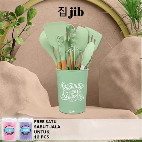 Jual Jib Silicone Utensil Set Bucket Kitchen Silicon Utensile