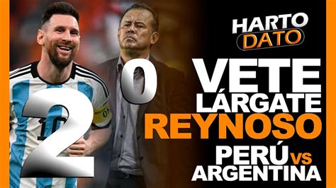 En Vivo An Lisis De La Derrota Argentina Per Reynoso