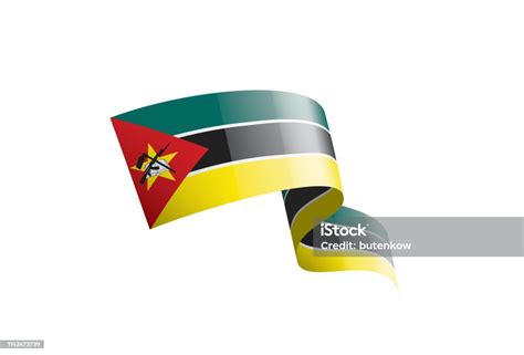 Mozambique Flag Vector Illustration On A White Background Stock