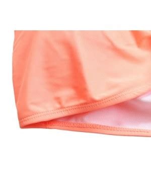 Women S Retro Falbala High Waist Bikini Set Top Bottom Swimsuit Bathing Suits Orange Strips