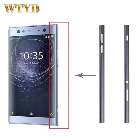 Par De Piezas Laterales De Metal Para Sony Xperia Xa Ultra