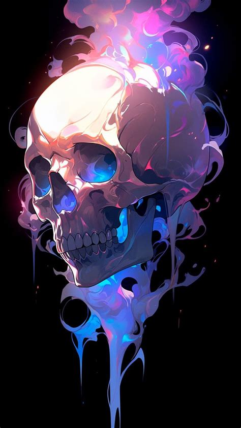 Colorful Skull Art HD Wallpaper