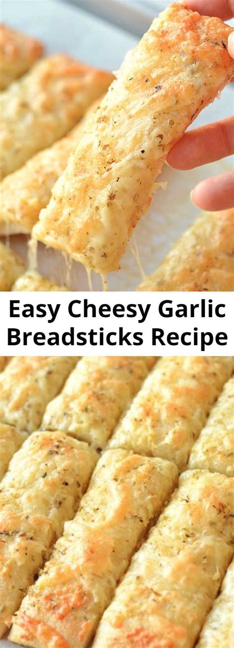 Easy Cheesy Garlic Breadsticks Recipe 9am Chef