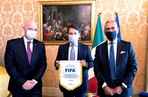 FIFA President's Visit To Italy, Discusses Football With Italian Prime ...