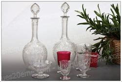 Antiques20ème Cristal Baccarat verres St Louis Daum Lalique France