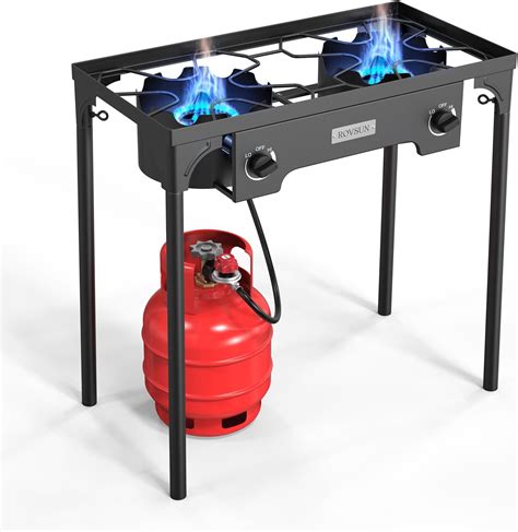 ROVSUN 2 Burner Outdoor Propane Gas Stove 150 000 BTU High Pressure