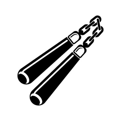 Premium Vector Nunchaku Icon Vector Illustration Symbol Design