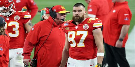 Chiefs TE Travis Kelce yells at coach Andy Reid on Super Bowl sideline ...