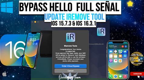 Bypass Hello Full señal iOS 16 IOS 15 iRemoveTools Full Services