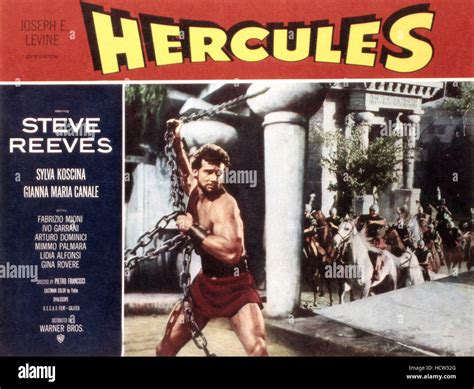 HERCULES Aka LE FATICHE DI ERCOLE Steve Reeves 1958 Stock Photo