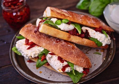 Easy Burrata Cheese Sun Dried Tomato Sandwich Presley S Pantry