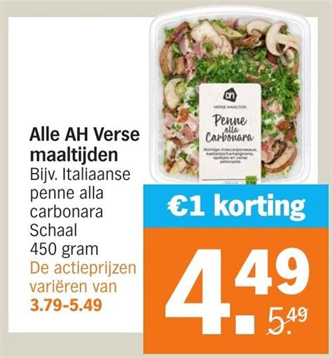 Alle Ah Verse Maaltijden 450g Aanbieding Bij Albert Heijn