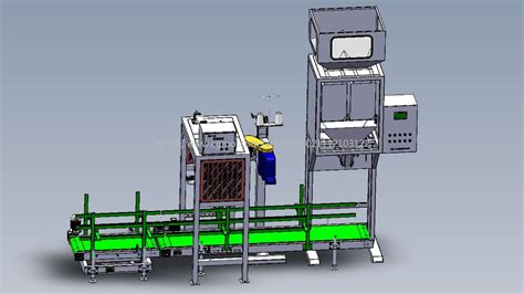 分选定量包装机3d模型机械工具模型下载 摩尔网cgmol