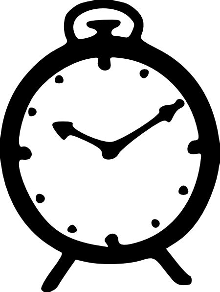 Oclock Clipart Black And White