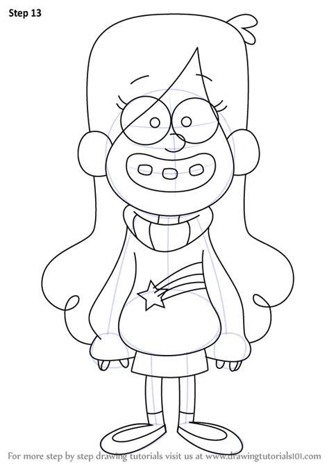 Learn How To Draw Mabel Pines From Gravity Falls Gravity Falls Step