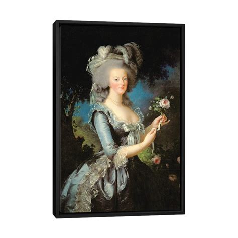 Icanvas Marie Antoinette With A Rose 1783 By Elisabeth Louise Vigee