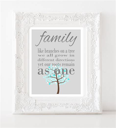 Family quote print family wall art housewarming gift