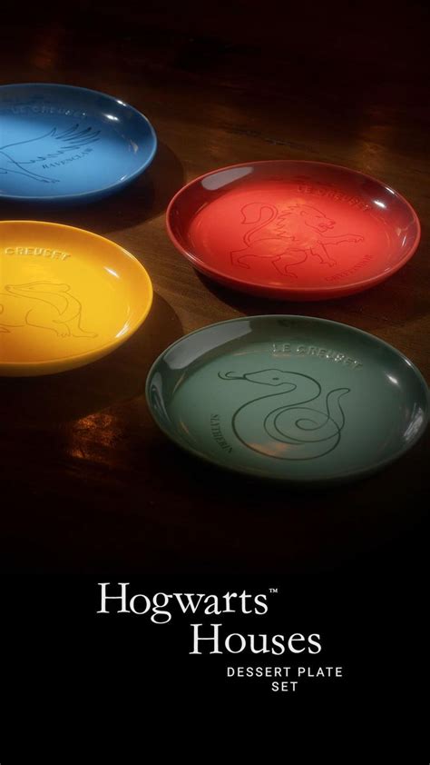 Hogwarts™ Houses Dessert Plates Set: Le Creuset x Harry Potter ...