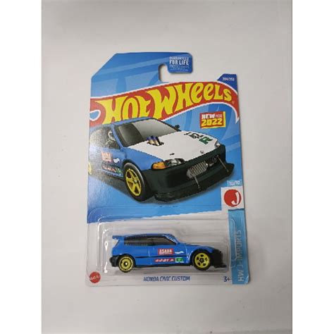 Hot Wheels Honda Civic Custom Blue Asada Shopee Philippines