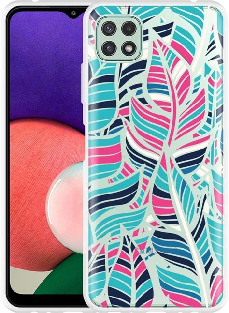 Samsung Galaxy A22 5G Hoesje Design Feathers Designed By Cazy Bol