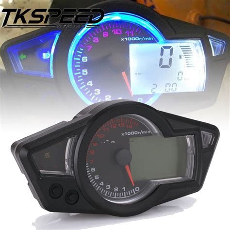 Motorrad LCD Tacho Motorrad Digital Kilometerzähler Tachometer passen