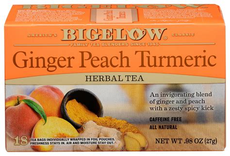 Bigelow Ginger Peach Tumeric Tea Carewell