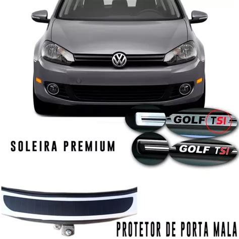 Kit Soleira Premium Protetor De Porta Mala Golf Tsi 14