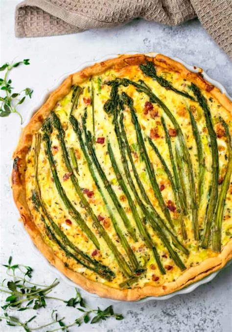 Asparagus Quiche - Pinch and Swirl