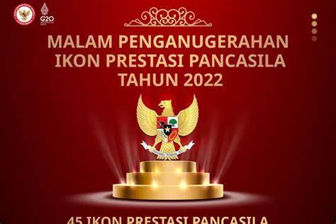 Bpip Gelar Penganugerahan Ikon Prestasi Pancasila Tahun 2022 Sebagai