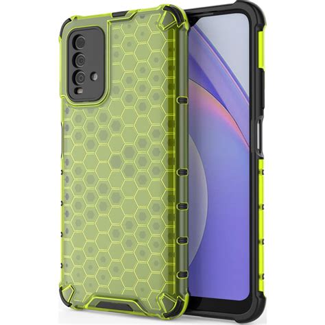 Mobigear Honeycomb Hardcasehülle für Xiaomi Redmi 9T Grün 611563