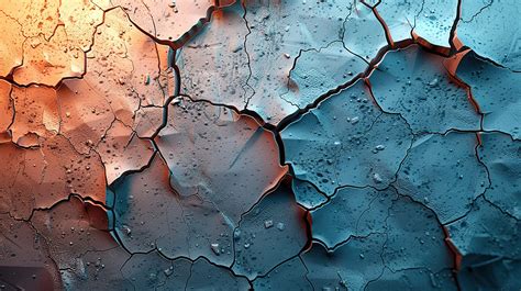 Abstract Split Cracked Surface Background Digital Rendering Abstract