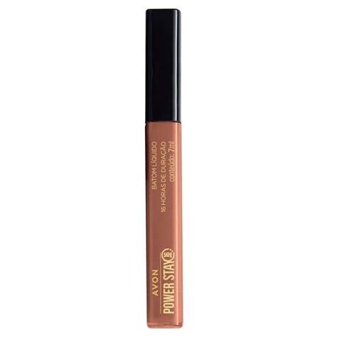 Avon Batom Líquido Power Stay Nude Retrô ml Shopee Brasil