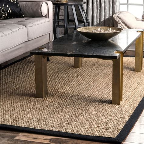 Elijah Seagrass with Border Rug – Modern Rustic Home